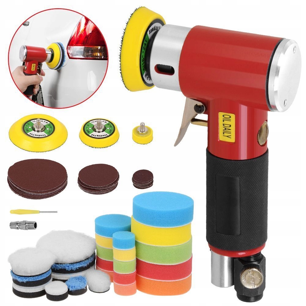 Mini Leštička 25 MM 50 MM 75 MM Excentrická Bruska Houbička Sada