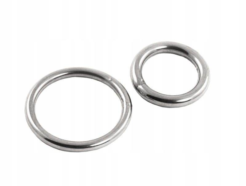 Kółko pierścień oczko nierdzewne z pręta 5 x 40 mm