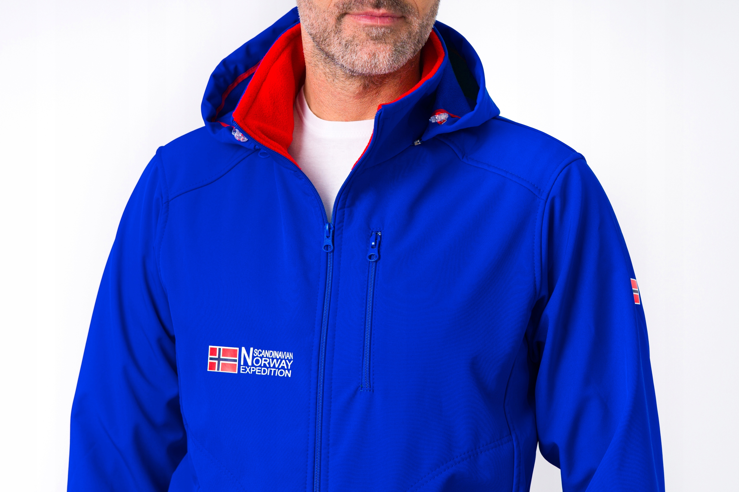 Męska Kurtka Softshel Norway Exspedition Nieprzemakalna 3XL Kaptur odpinany kaptur