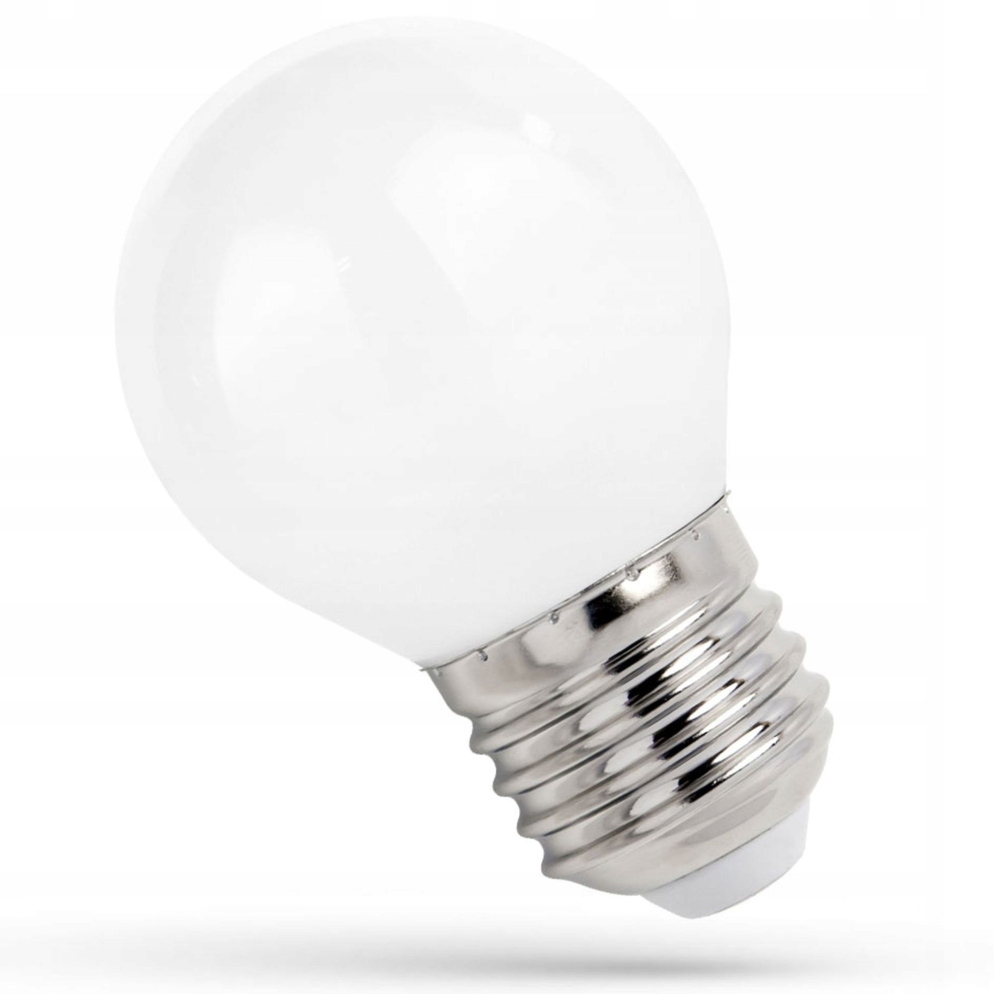 ŻARÓWKA LED ŚWIATŁO CIEPŁE E27 230V 1W EDISON