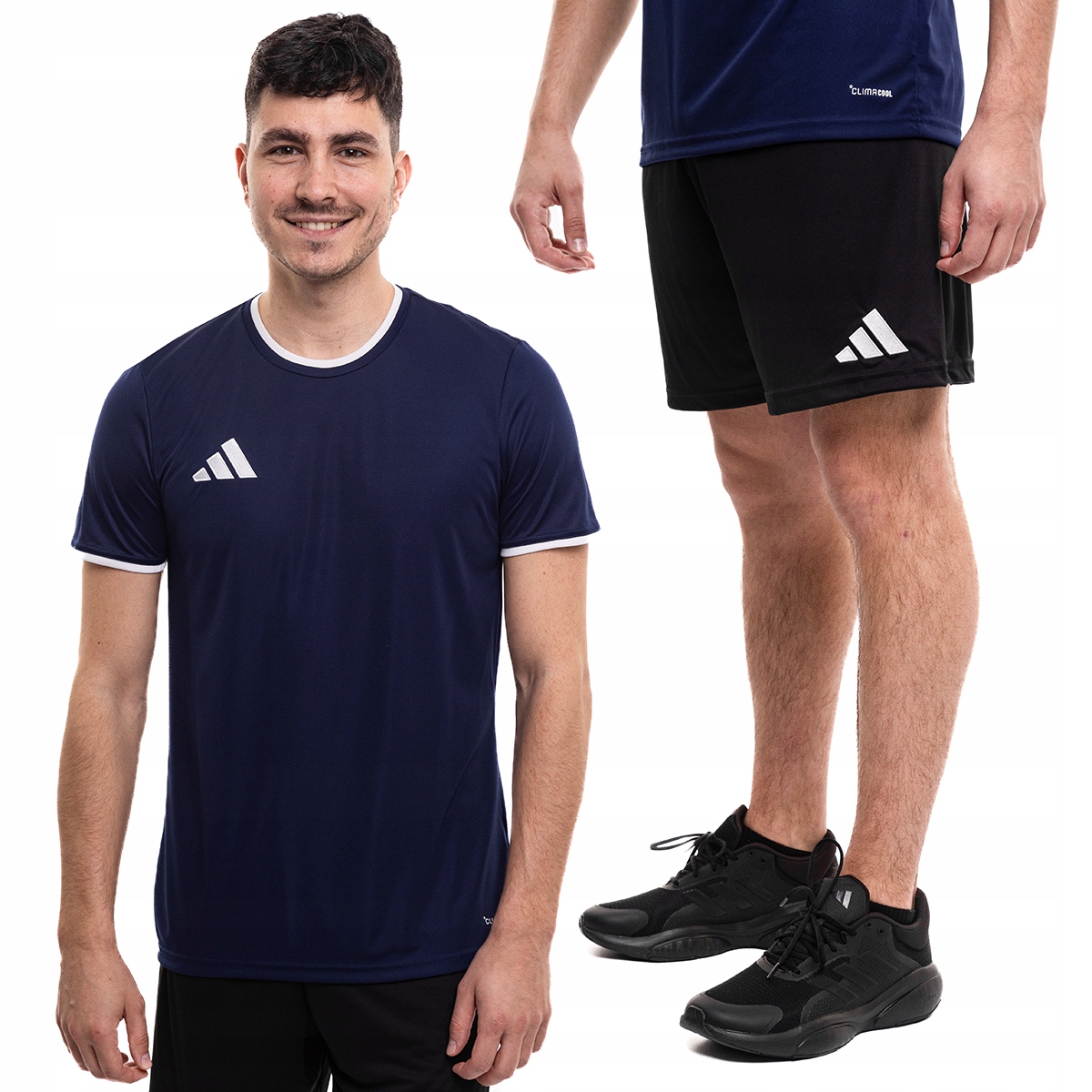 Pánské sportovní oblečení adidas Entrada 26 Komplet Tričko Kraťasy vel. XL