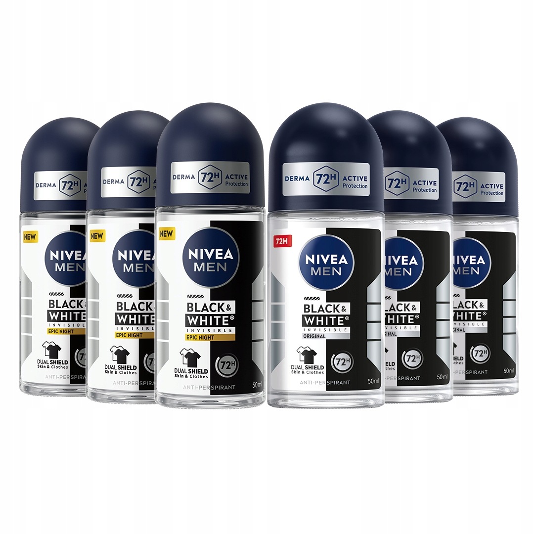 Nivea Men Pánský kuličkový antiperspirant Original 50 ml x 3 Epic Night 50 ml x 3