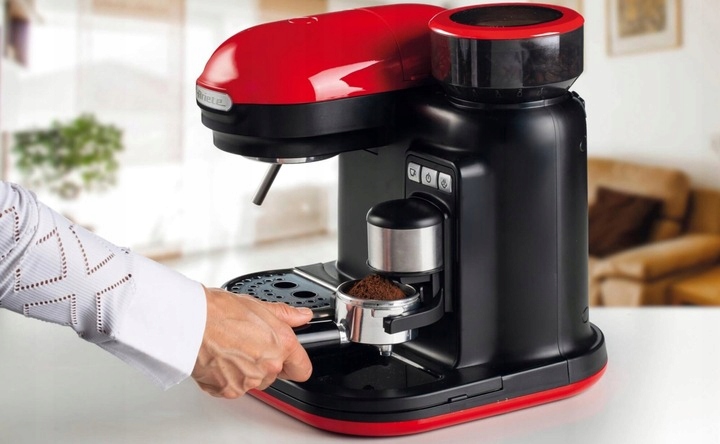 EKSPRES CIŚNIENIOWY KOLBOWY Ariete 1080 W czerwony Model Espresso Moderna