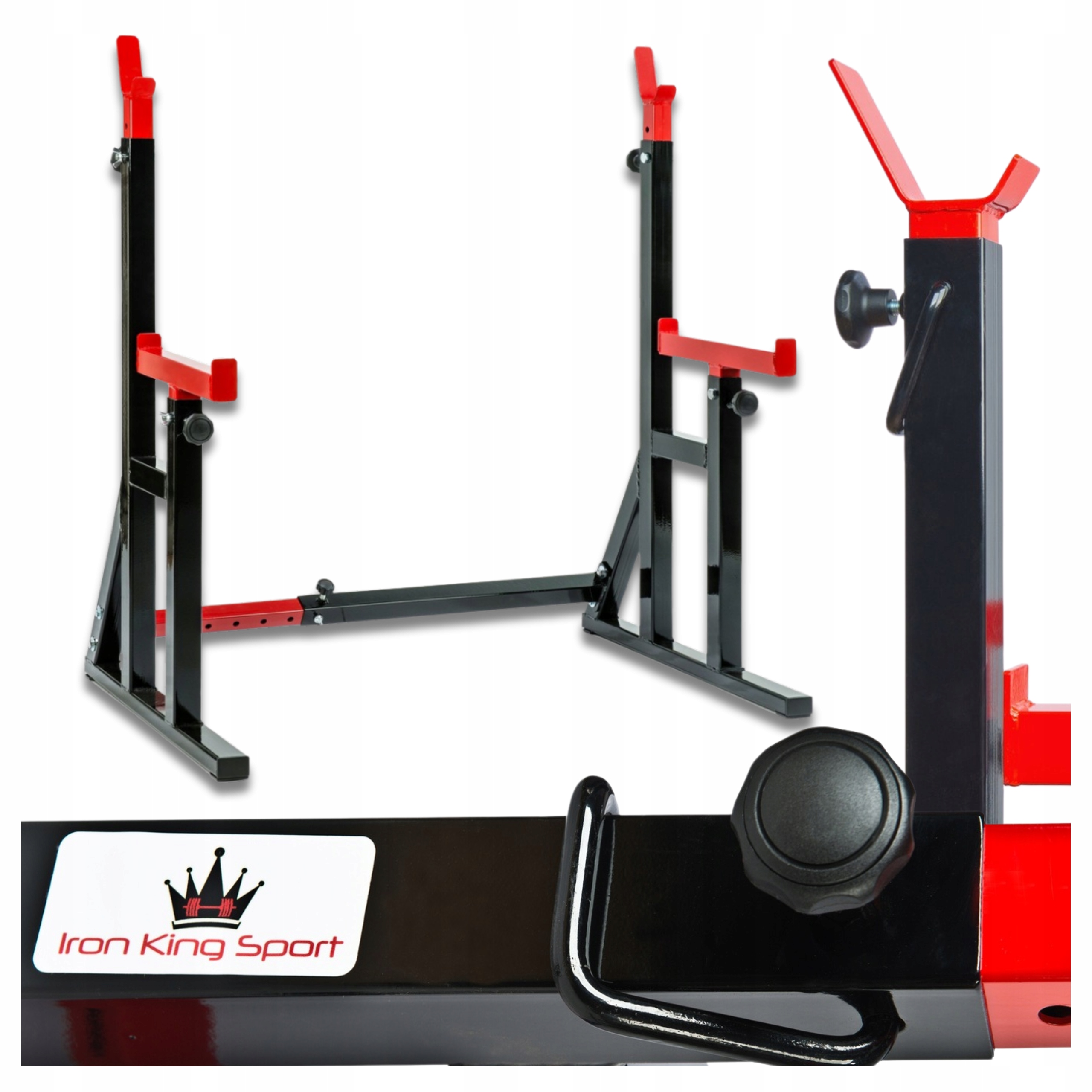 Solidny Stojak Pod Sztangę z Asekuracja Dwuczęściowy Sztanga Łączony 280 kg