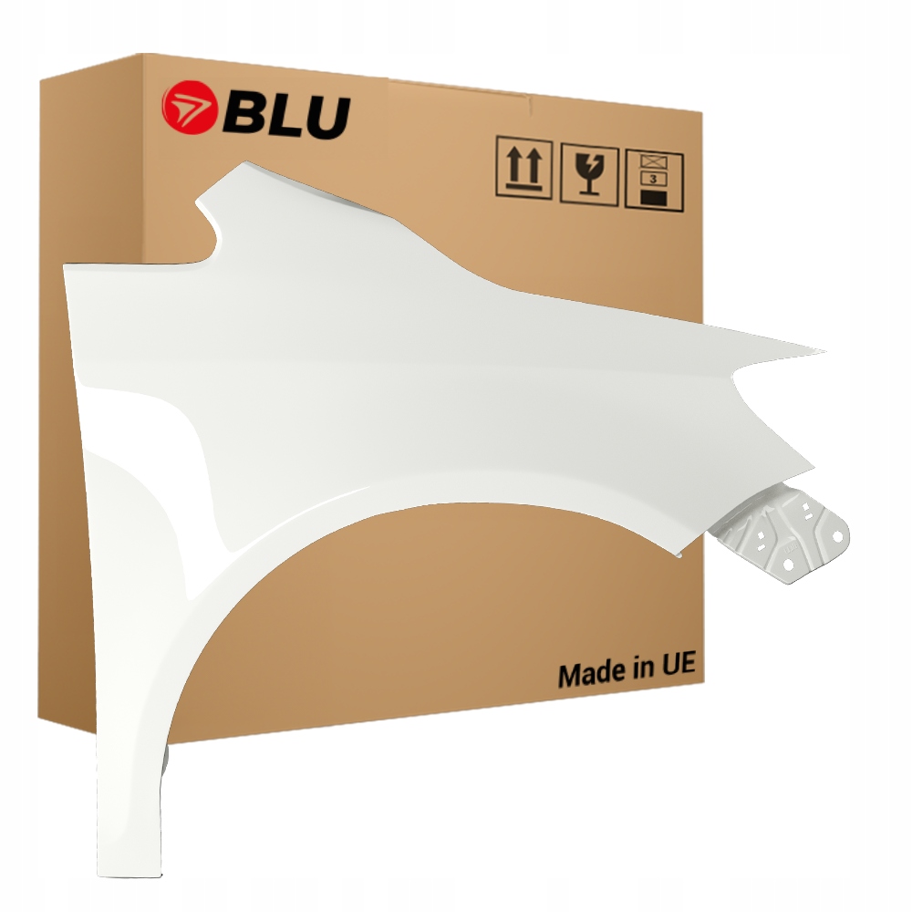 Blu Blatník Vw Golf VI Plus 6 LB9A pravý bílý 09-13 přední CandyWeiss