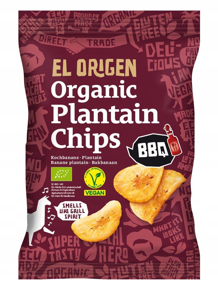 Chipsy Z Plantana Bbq Bezlepkové Bio 80 g El Origen