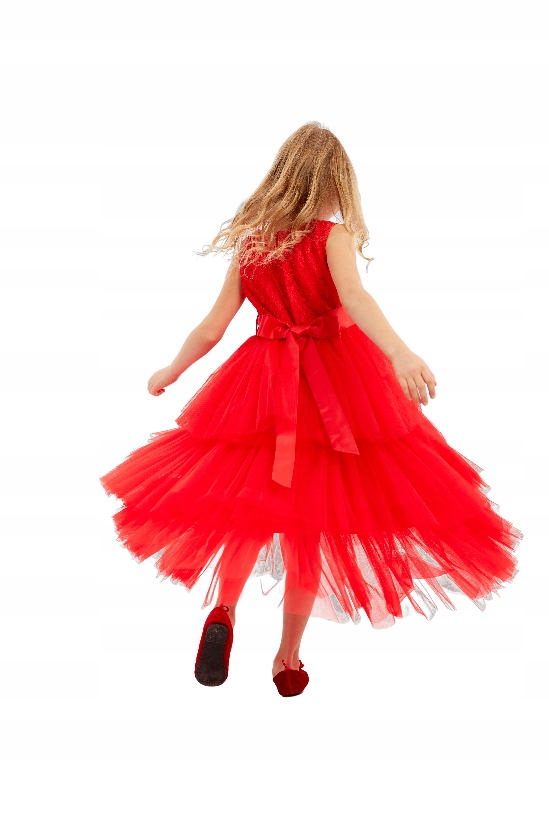 Chantal piros tüll ruha, piros, 140/146 Márka márkanév nélkül