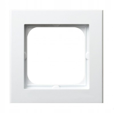 OSPEL SONATA Ramka pojedyncza biała R-1R/00