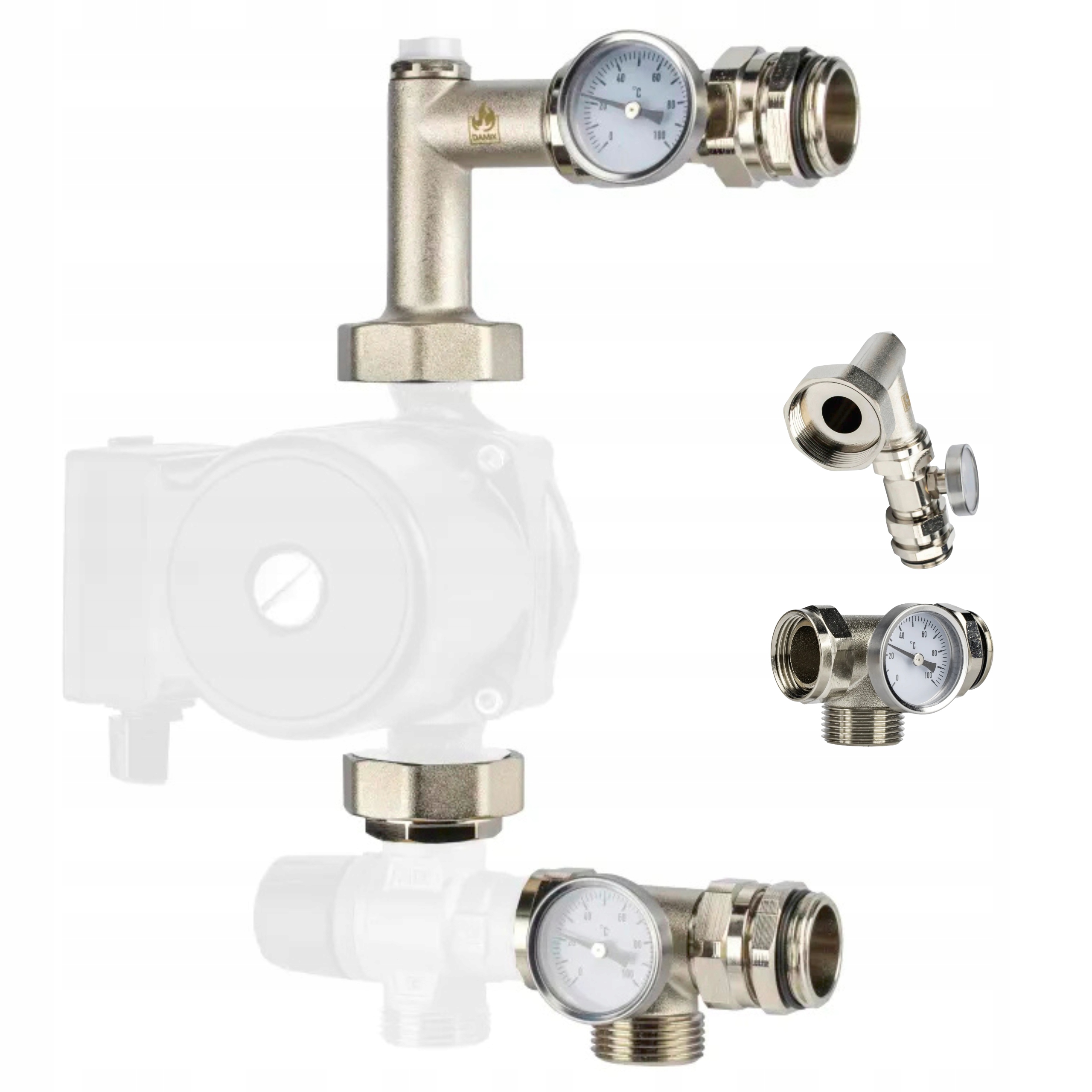 Směšovací Skupina Pro Rozdělovač Podlahy Bez Čerpadla Směšovacího Ventilu