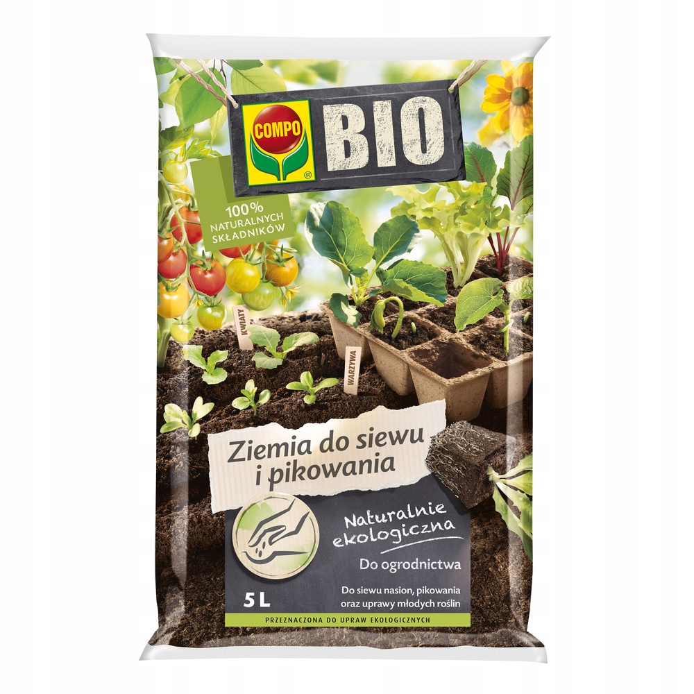 

Podłoże ziemia do Siewu I Pikowania 5L Compo Bio