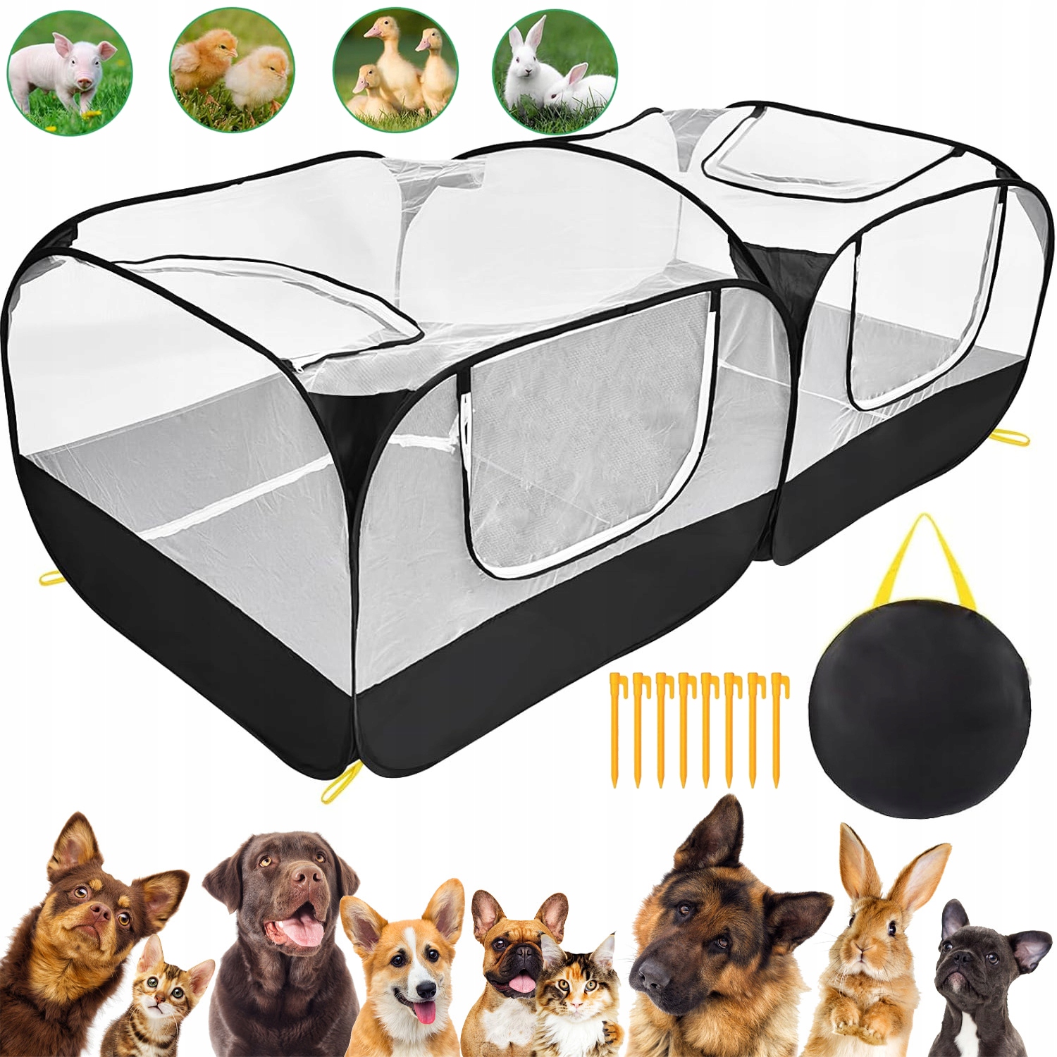 Levně Kotec Skládací Kennelová Klec Pro Zvířata Vysoké Kvality