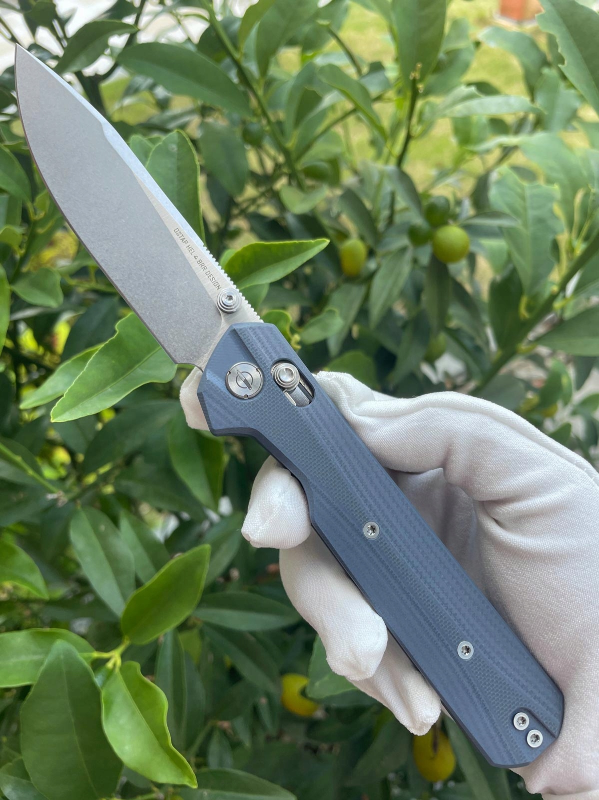 Nóż Knivespl The First Blue G10 14C28N KPLTF-BLG10-SSS-1