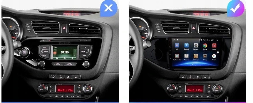 Radio 9' ANDROID KIA CEED GPS WiFi PL 4/64 LTE SIM Montaż 2-DIN