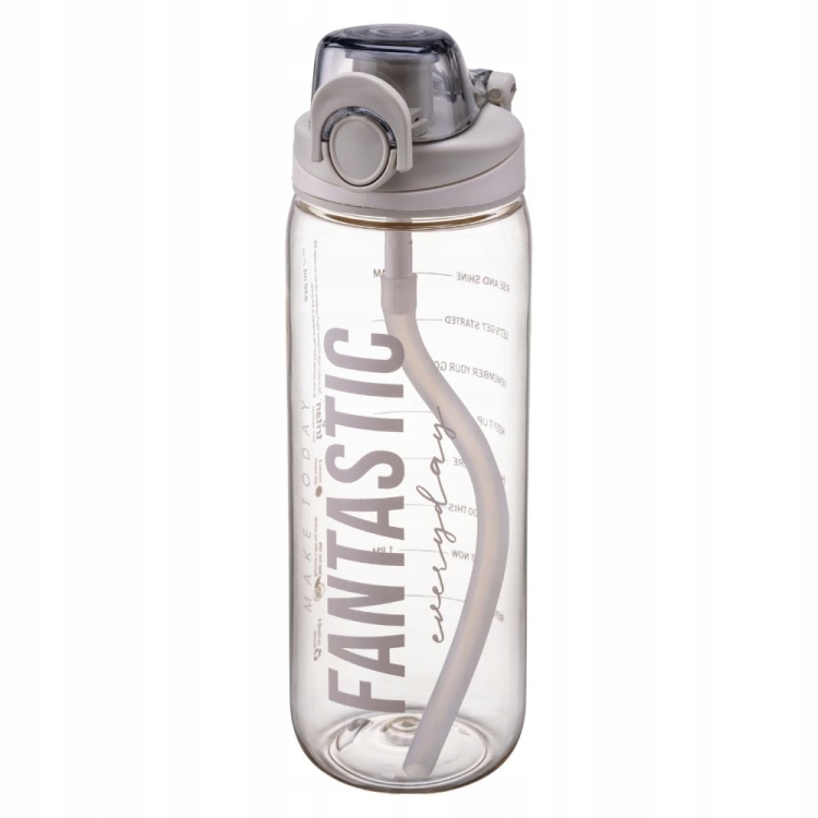 Butelka sportowa z Tritanu Biała bez Bpa i Bps Galicja 630ml