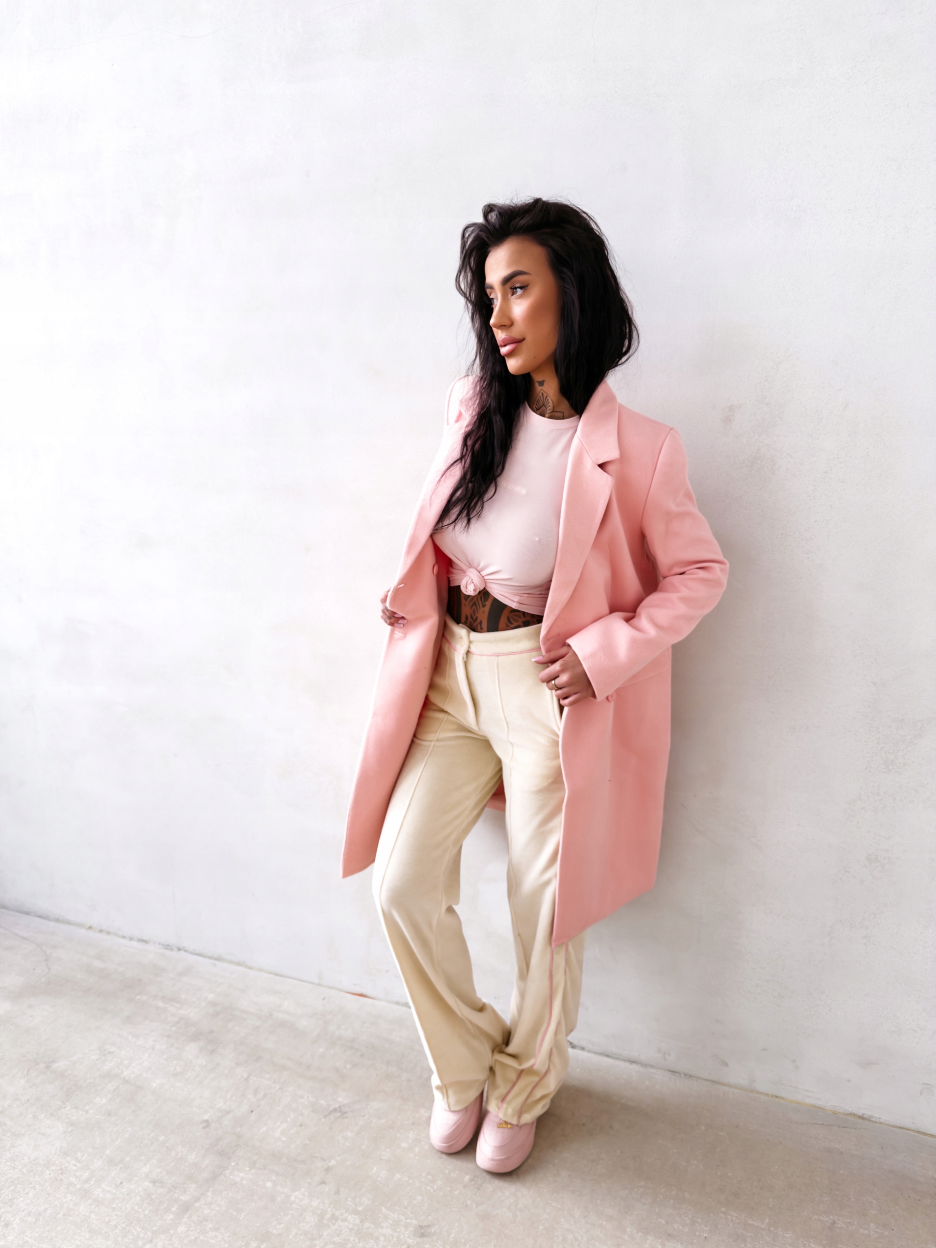 Dámský Kabát Fonaj Olavoga Korálový