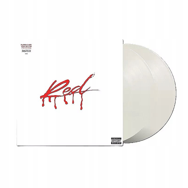2LP Playboi Carti: Whole Lotta Red 5th Anniversary White Opaque Vinyl (Alt