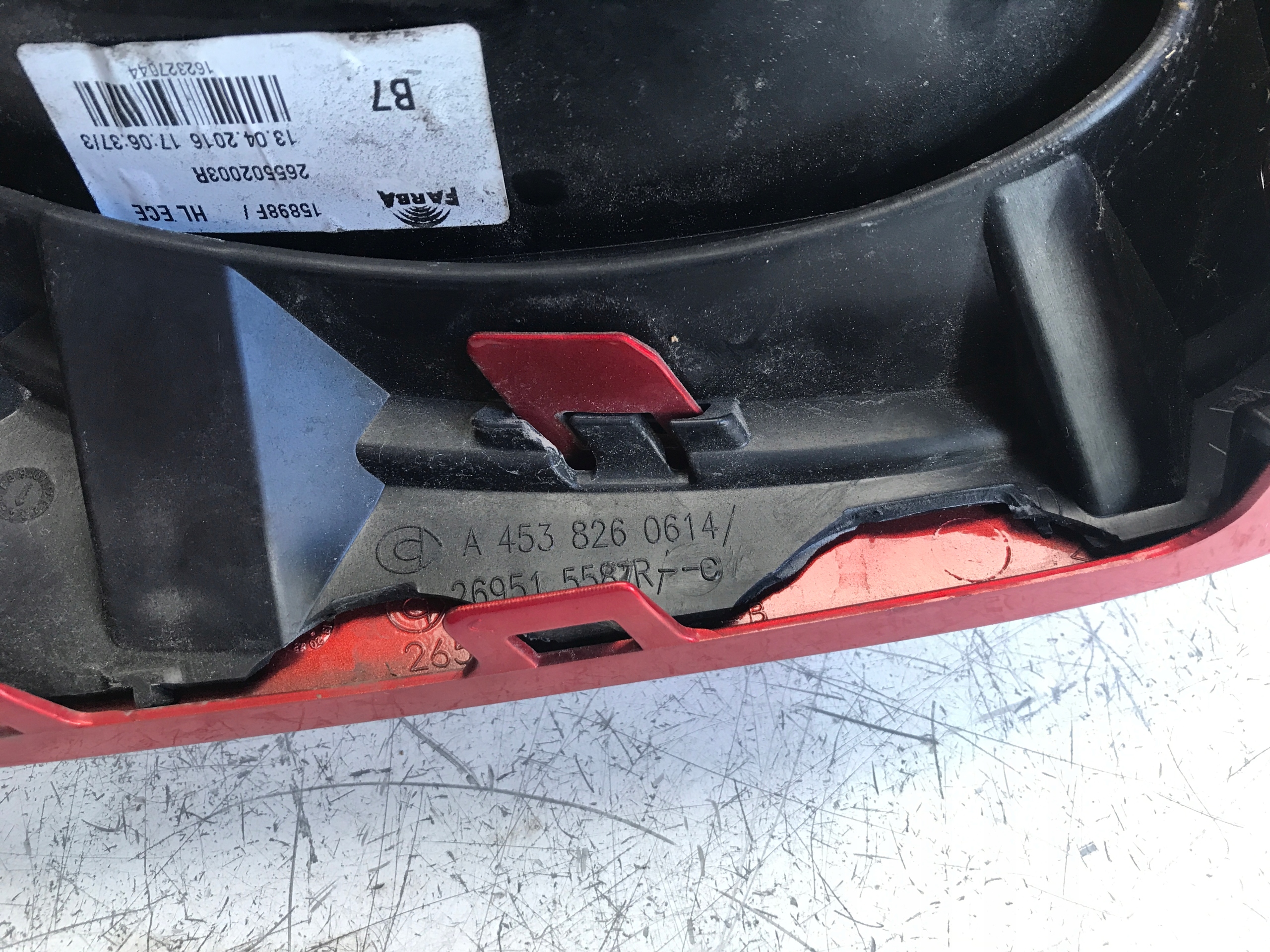 light right rear part SMART FORFOUR 453 II A4538260614