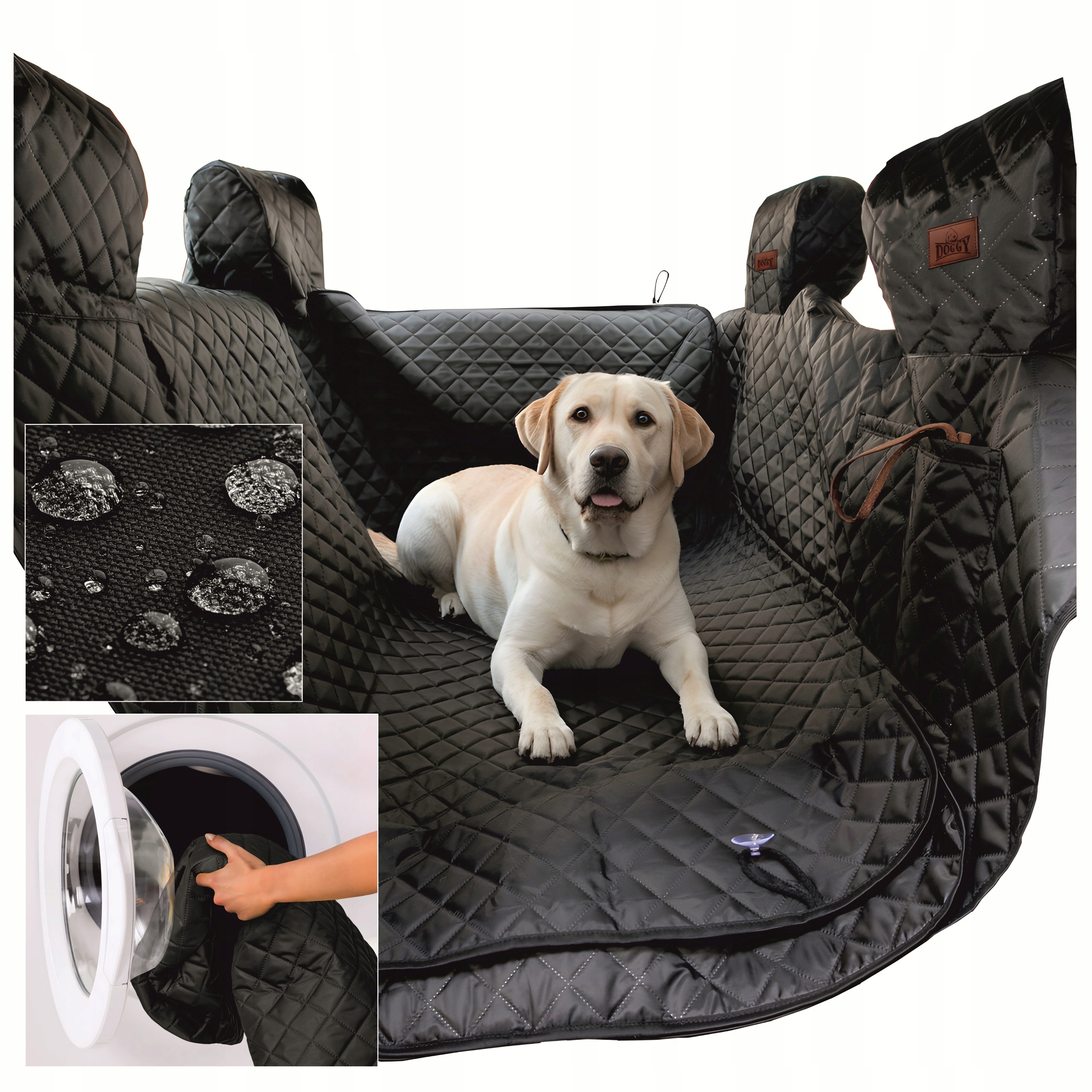 Potah na sedadlo do auta pro psa 160 cm verze s bočnicemi