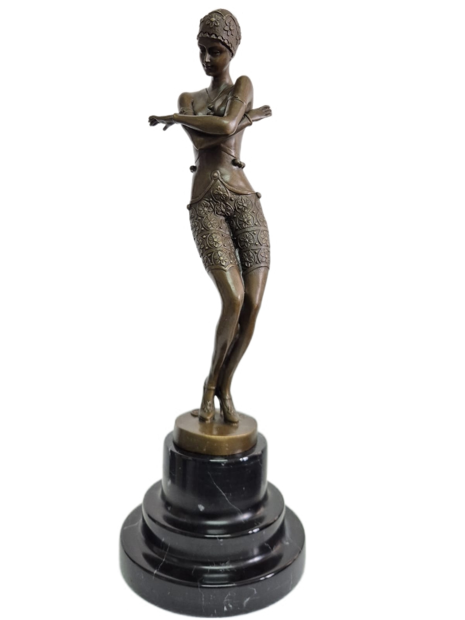 Figúrka Socha Statua Bronz Exotická tanečnica Antický štýl Bohyňa