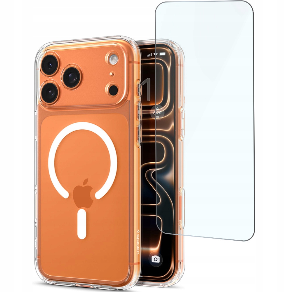 Etui ochronne do iPhone 17 Pro Max, Spigen Ultra Hybrid do MagSafe szkło