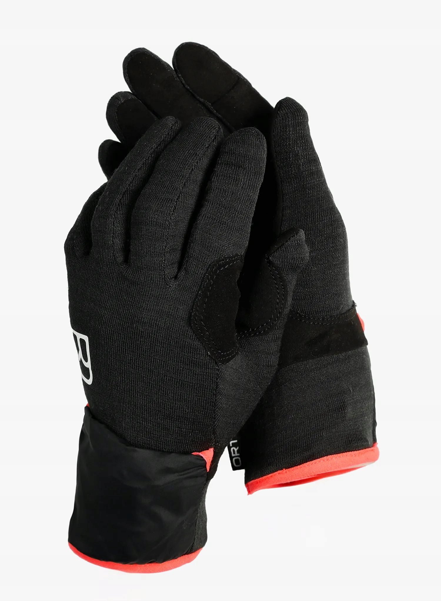 Dámské větruodolné rukavice Ortovox Fleece Grid Cover Glove raven M