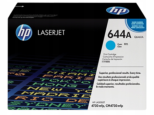 Toner Hp 644A Q6461A, 12 000 strán, Originálny LaserJet 4730 CM4730, azúrový/modrý