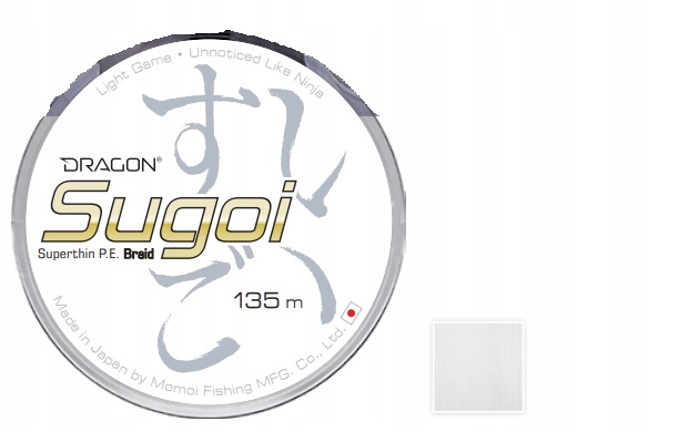 Plecionka Dragon Sugoi Superthin 0,061mm Biała