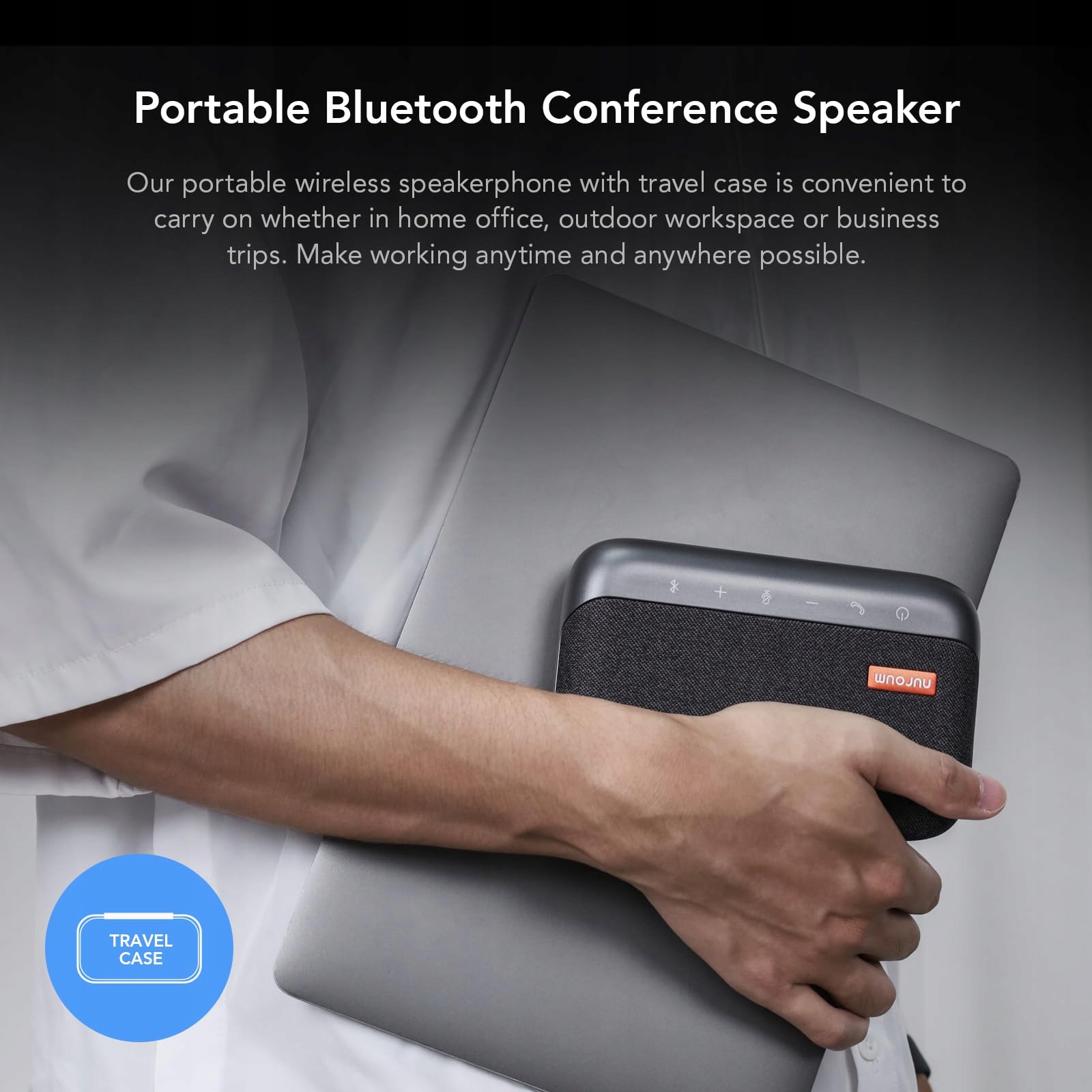 NOUROM Głośnik Bluetooth Z Mikrofonem Do Konferencji Biuro Podróże — miniatura 4