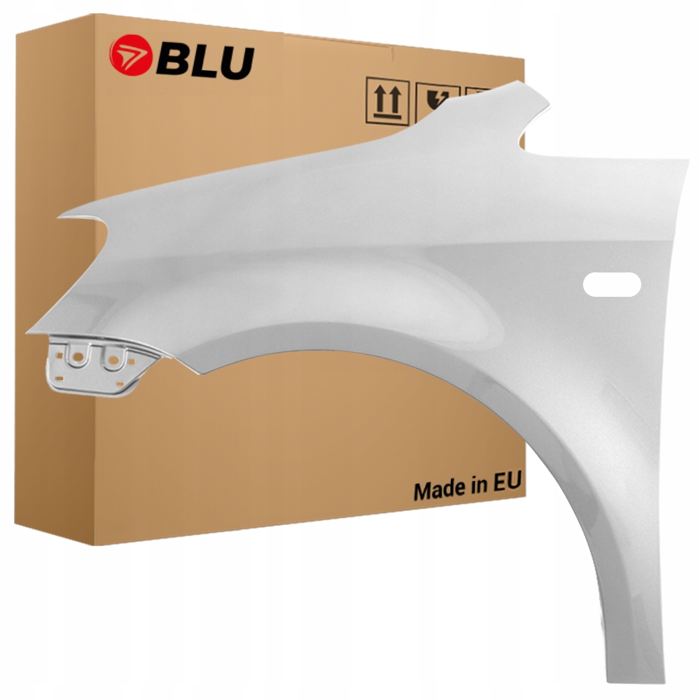 Blu Blatník Vw Caddy III 3 2K Lift LA7W levý stříbrný 10-15 přední s otvorem