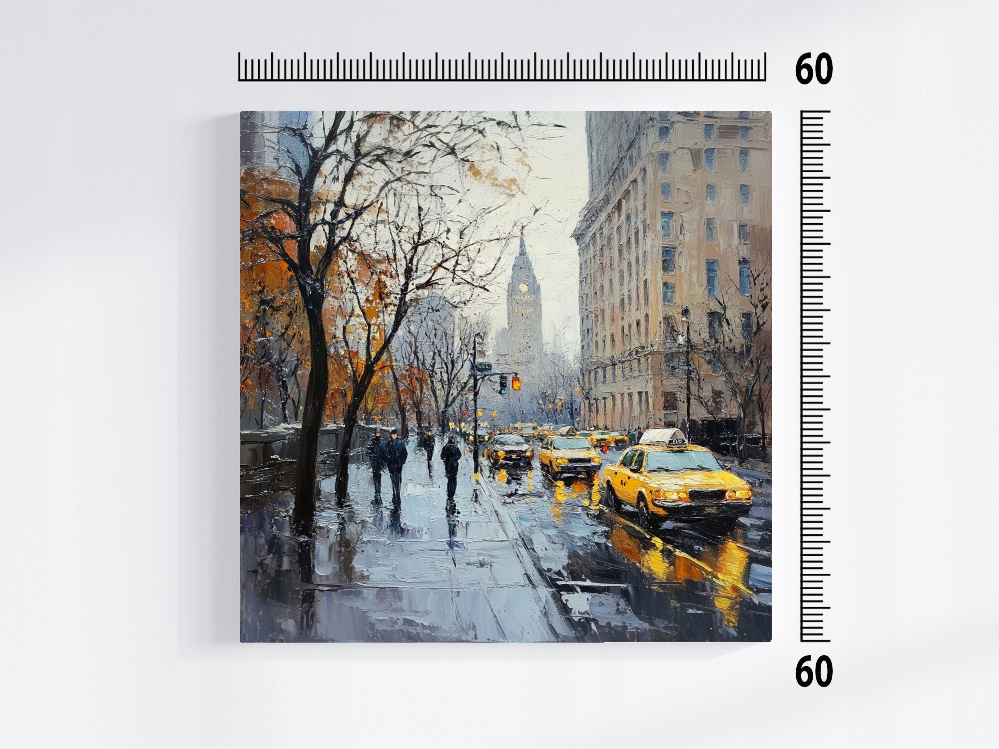 Obraz Na Plátně Canvas Město Ulice Manhattan New York Taxi 60x60