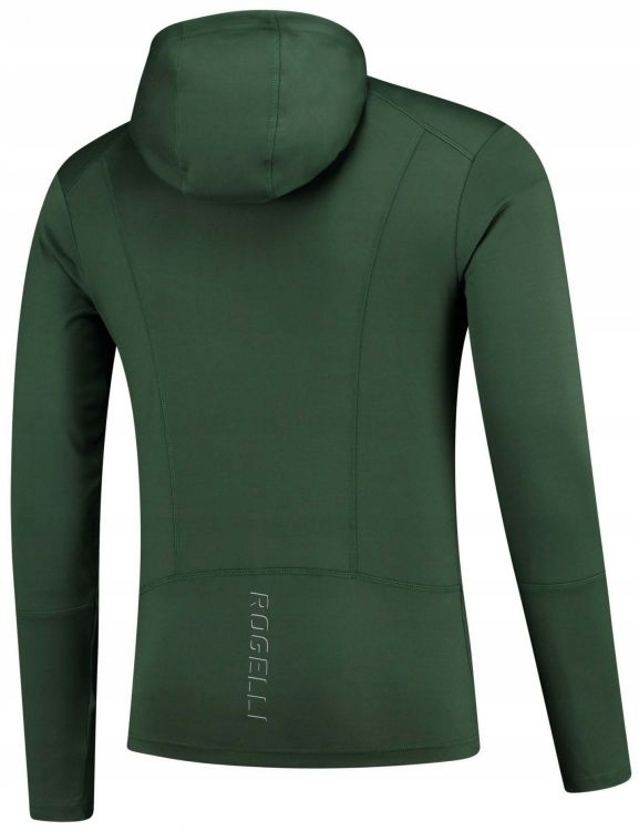 Bluza do biegania Rogelli Matrix Green/black/fluor Rozmiar S