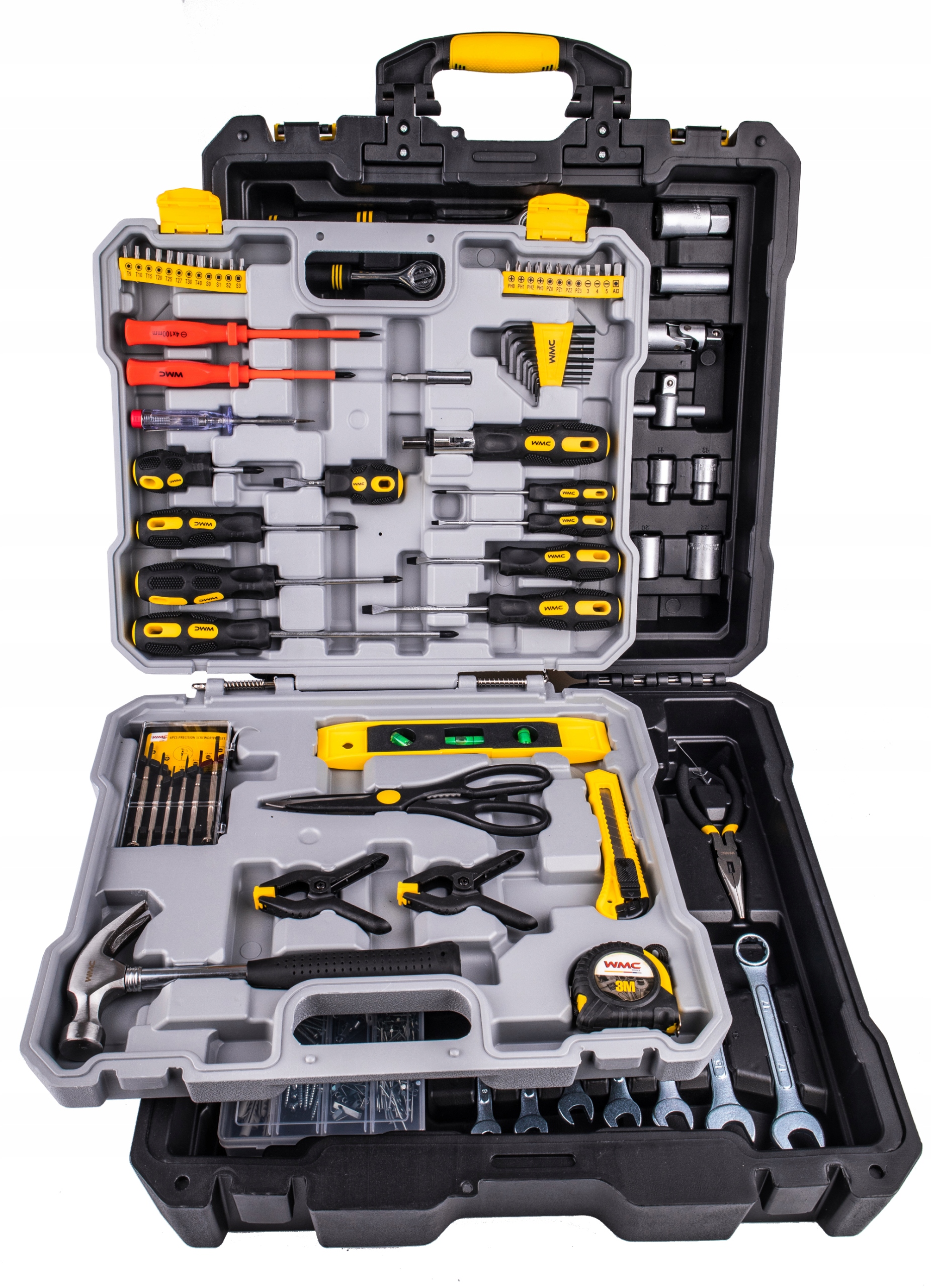 ZESTAW KOMPLET NARZĘDZI KLUCZY NASADEK BITY DUŻY XXL 400 ELEMENTÓW WALIZKA Kod producenta WMC-40400
