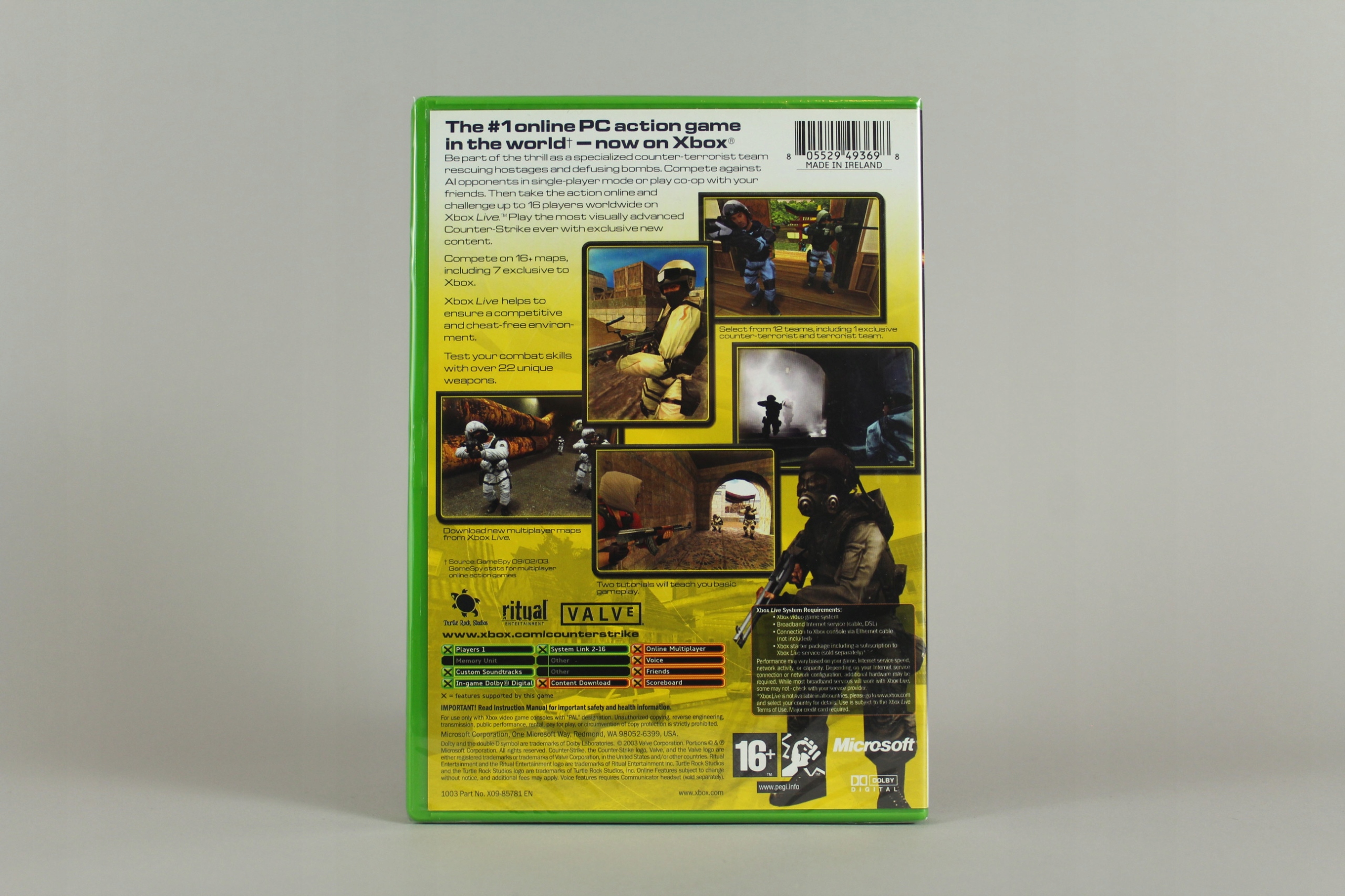 COUNTER STRIKE XBOX Tematyka gry akcji