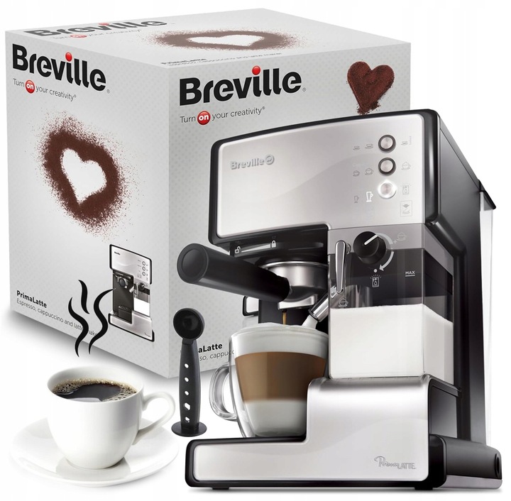 Ekspres do kawy kolbowy ciśnieniowy automatyczny Breville Prima Latte I