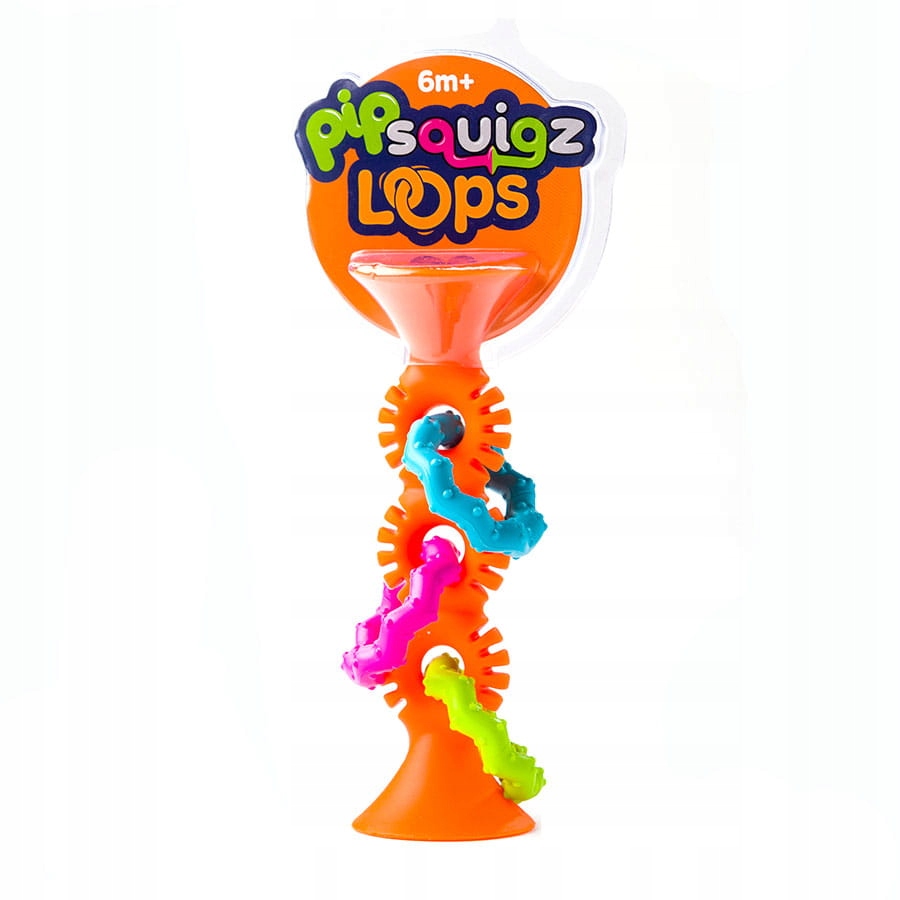 Bobo Prísavky Hrkálka Orange PipSquigz Loops