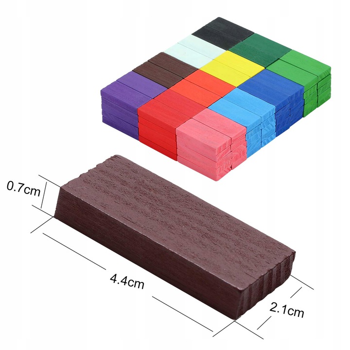 DOMINO KOLOROWE DREWNIANE KLOCKI UKŁADANKA DLA DZIECI ZESTAW MONTESSORI 120 Nazwa Domino drewniane kolorowe