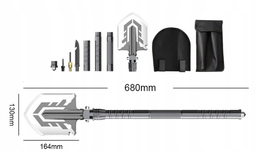 SAPERKA ŁOPATA TAKTYCZNA WOJSKOWA NIEZBĘDNIK 16W1 na ryby kemping Stan opakowania oryginalne