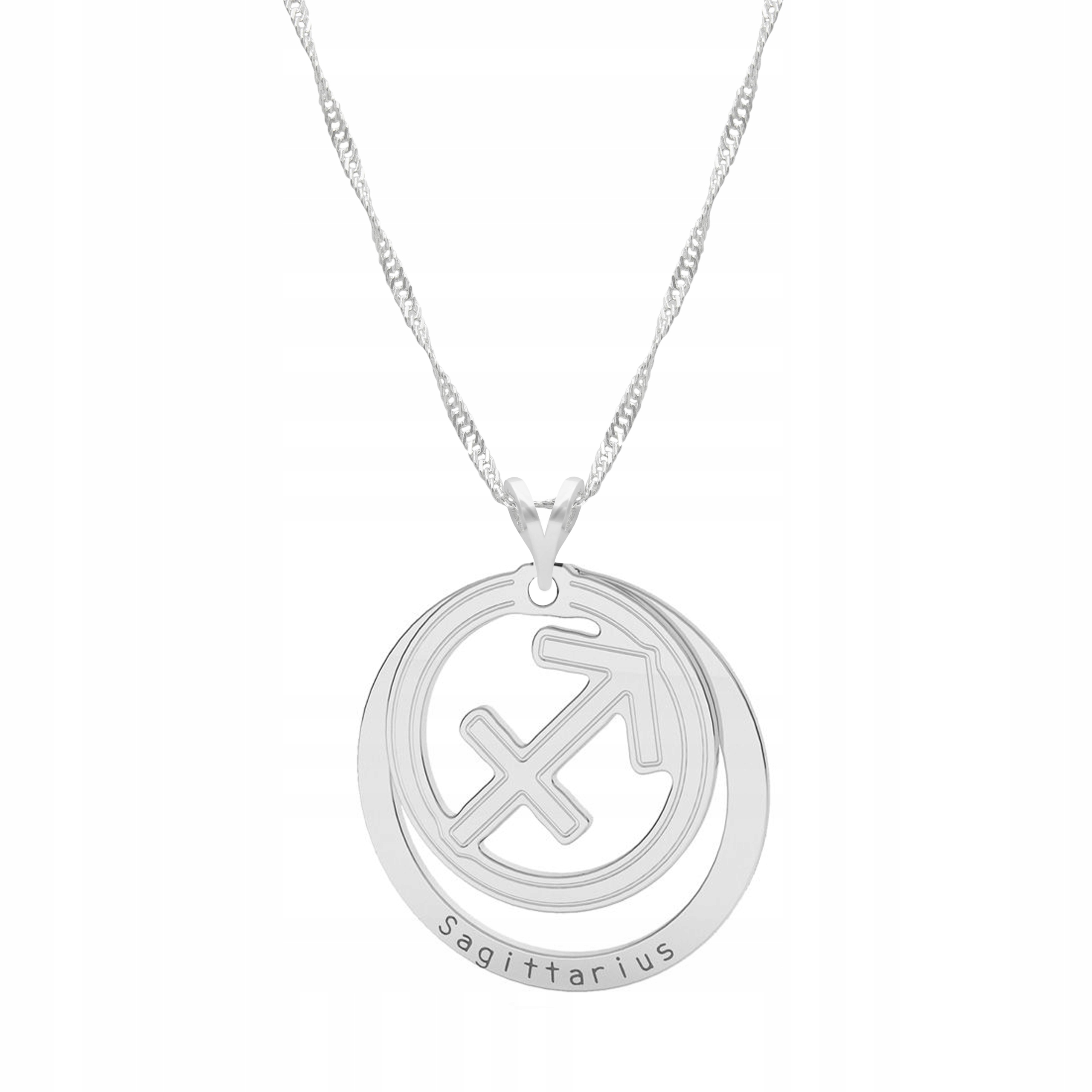 Stříbrný řetízek náhrdelník 925 Střelec