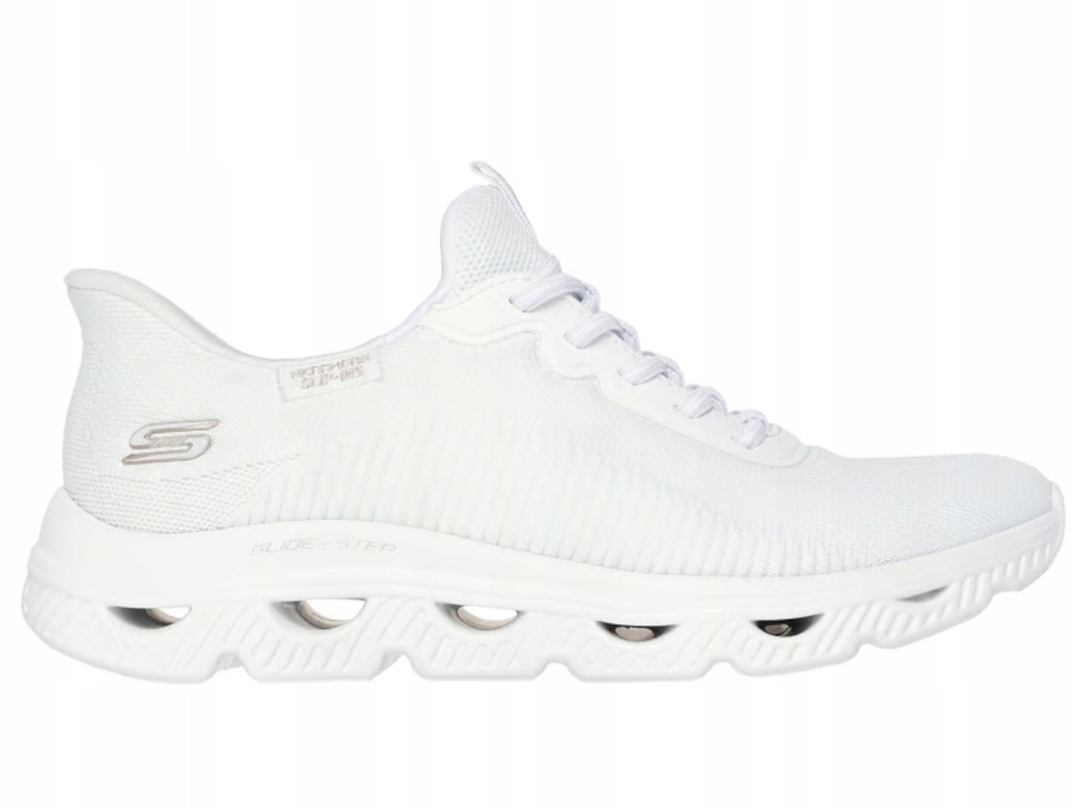 Dámské boty Skechers Slip-ins 117629-W jarní nazouvací lehké bílé 40