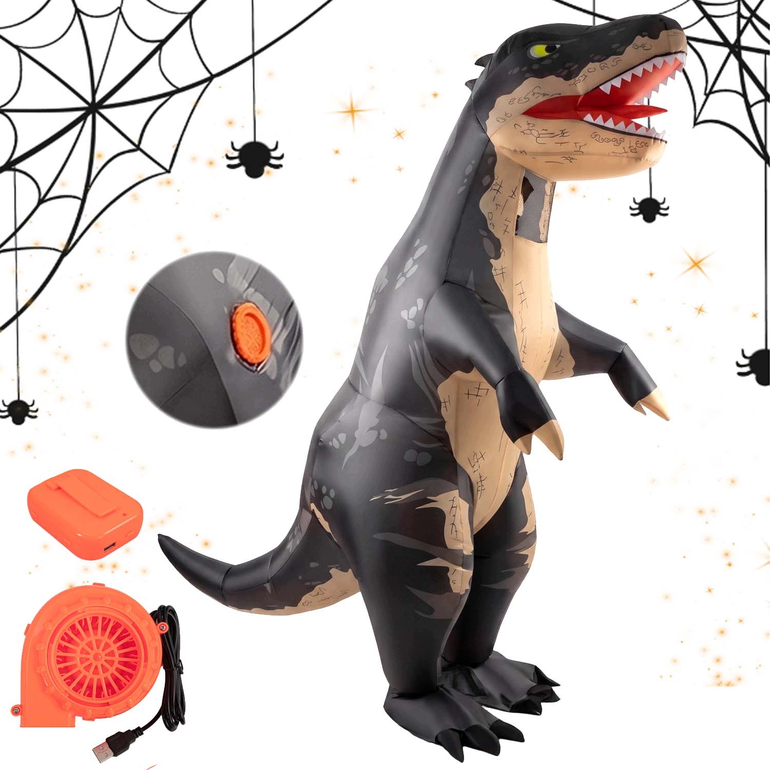 Nafukovací Převlek T-rex Kostým Karneval Pro Dospělé Dinosaurus