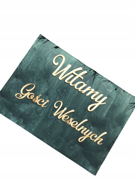

Tablica powitalna na Ślub Wesele Rustykalna 70x50