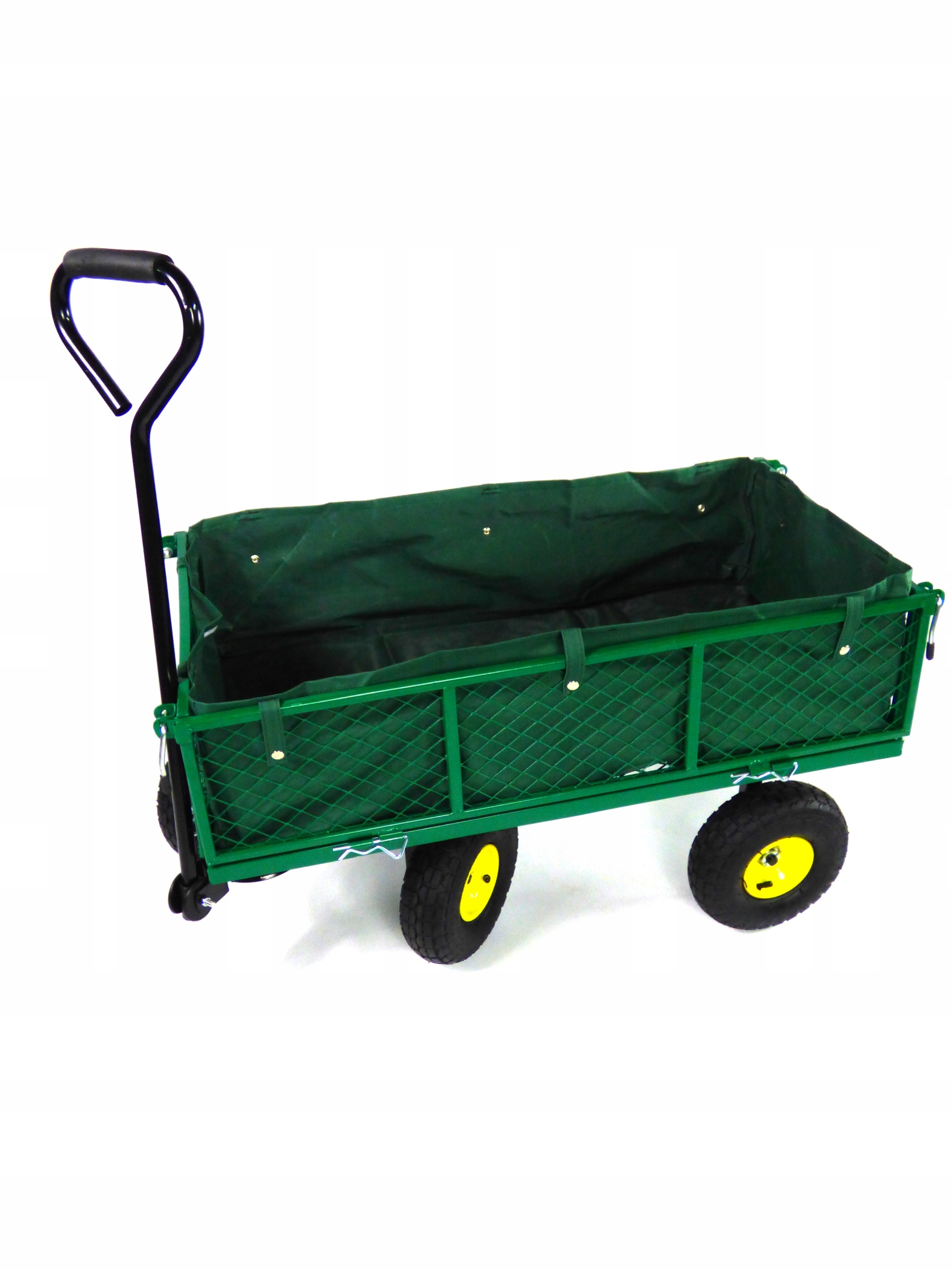 Wózek ogrodowy transportowy, przyczepka do pracy i zabawy Pojemność 100 l