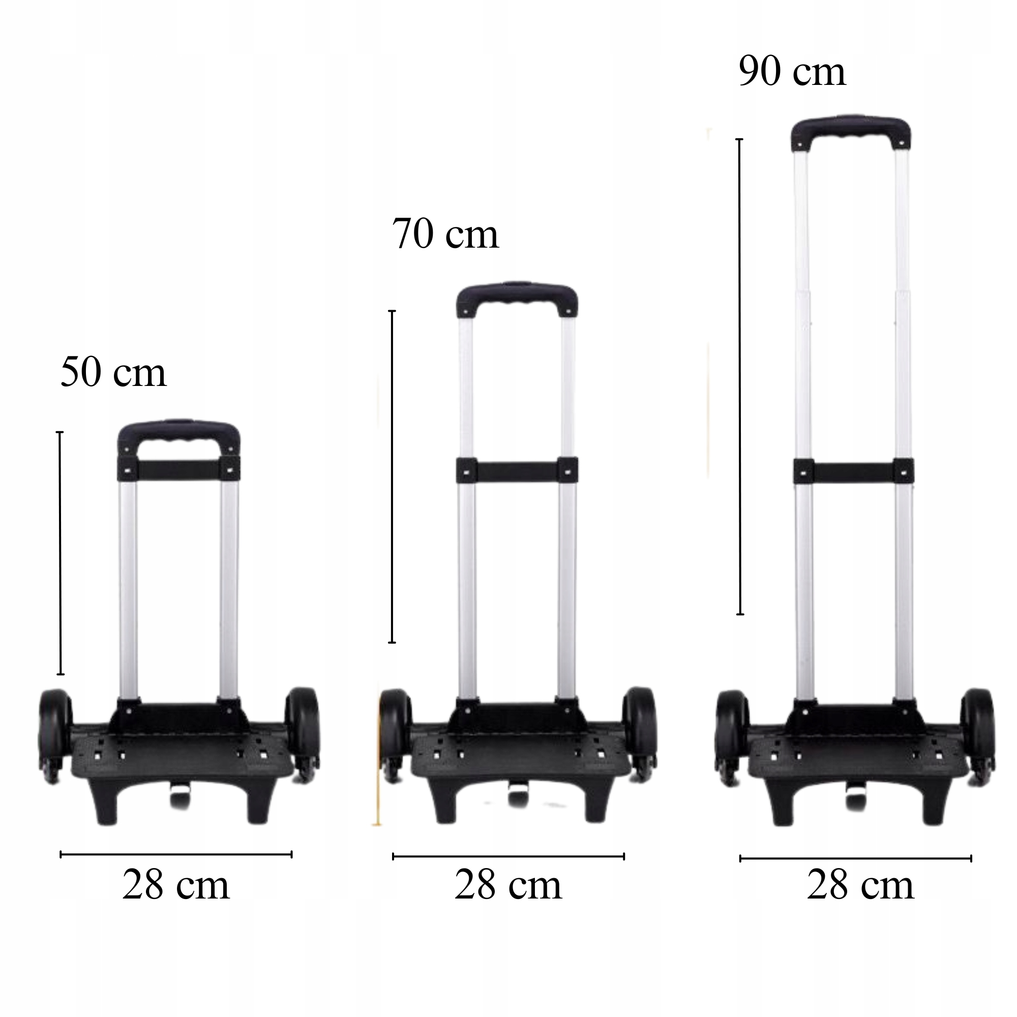 Přepravní Turistický Vozík, Rám Batohu Na Kolečkách, Kaučuk, 6 Kol