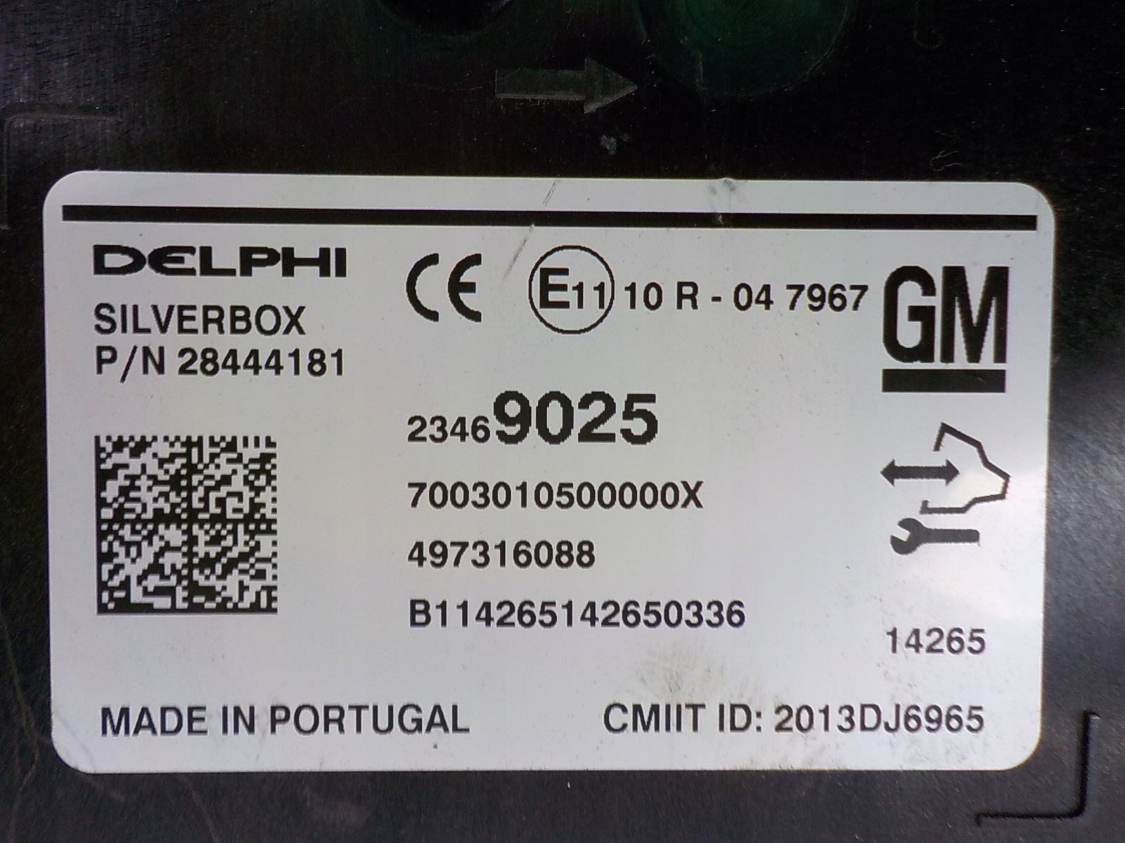 OPEL INSIGNIA module control unit navigation devices GPS 23469025 SILVERBOX