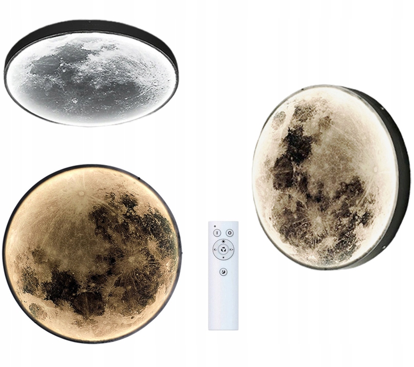 Plafon Moon 50cm Księżyc w Twoim Domu: Led z Pilotem Radiowym Ściemniaczem