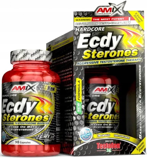 Silný Testosteron Booster Amix Ecdy Sterones Box 90 Kapslí A Až 30 Porcí