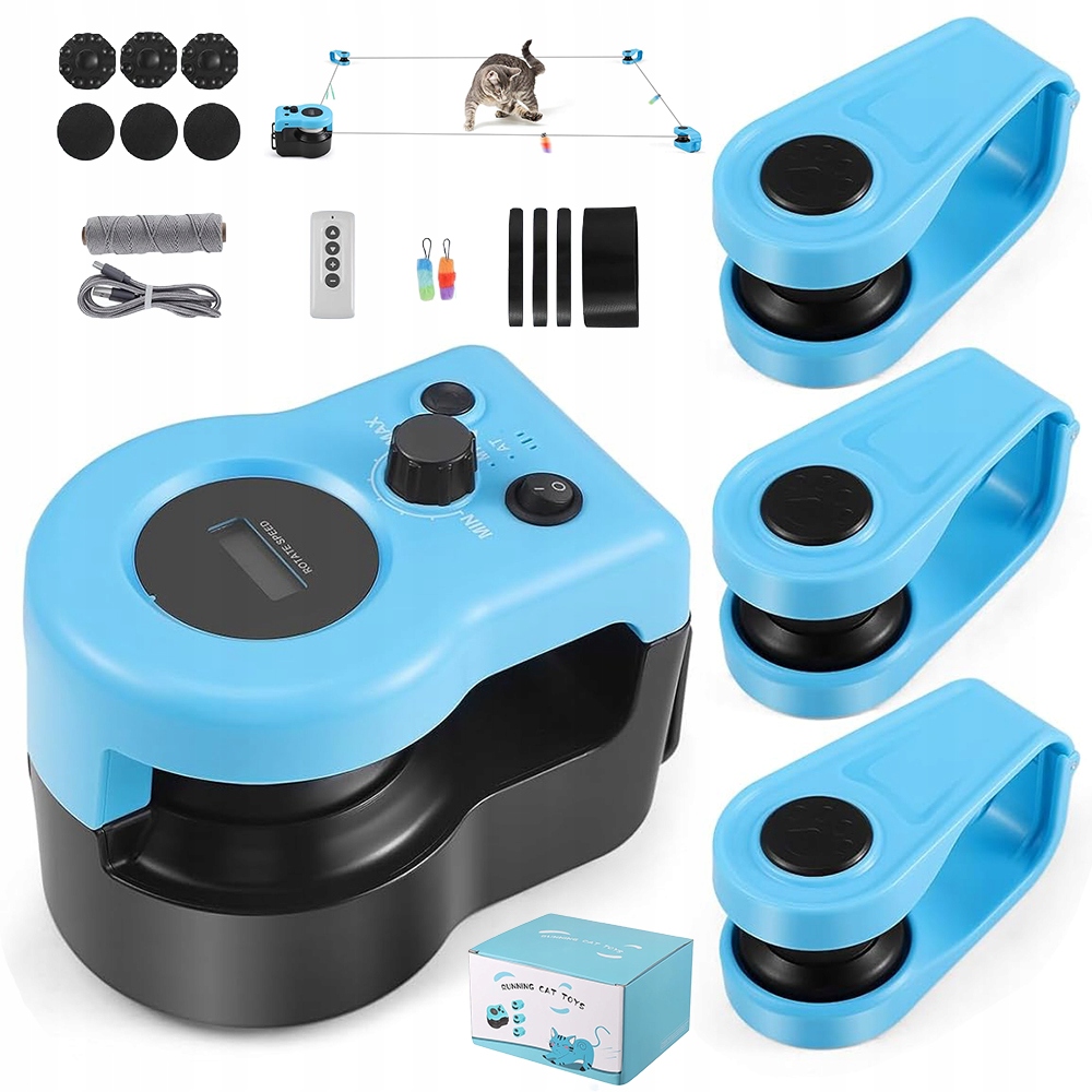 Hračka Pro Kočky Se Zvuky Myší Běžecký Pás Pro Kočky Auto/ruční Dálkové Ovládání
