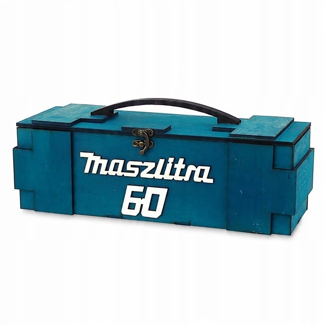 

walizka skrzynka Maszlitra na 60 urodziny