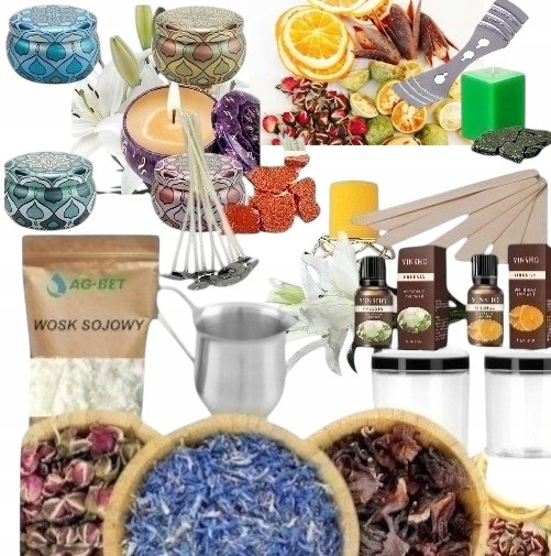 Sada Na Výrobu Svíček Vosk Vosk Na Výrobu Diy Svíček Jako Dárek XXL FŚ6