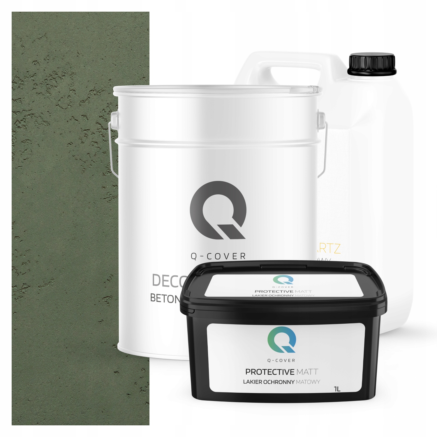 Architektonický Venkovní Beton Set Zelený Tmavý F466 19kg 10m2